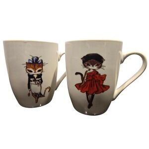 STOKES New Bone China Mug Cute Fashion Cat Lover Graphic Coffee Tea Cup